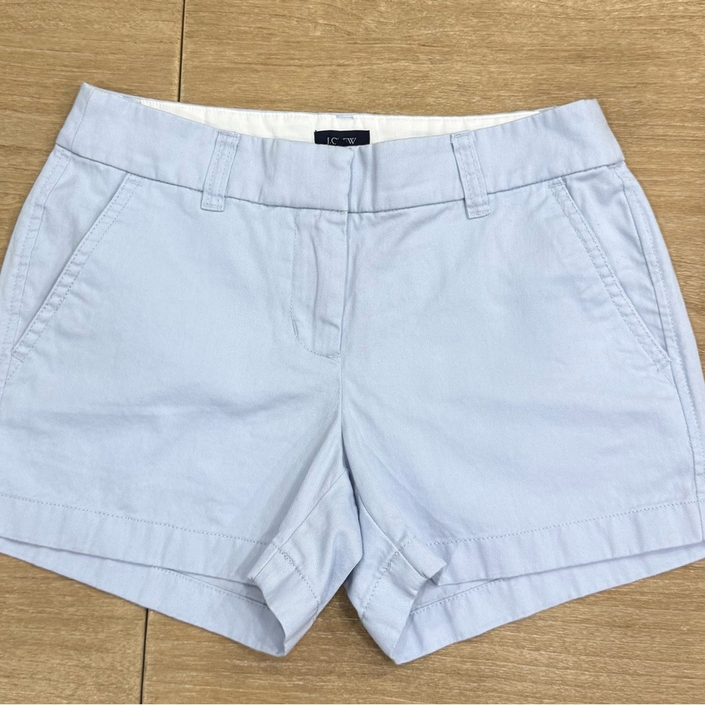 J Crew Chino Short Baby Blue Size 00 GUC